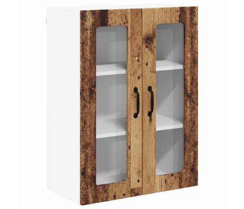 Virtuves Sienas Skapītis Ar Plauktu Vecs Koks 60 X 31 X 80 Cm Vidaxl