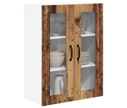 Virtuves Sienas Skapītis Ar Plauktu Vecs Koks 60 X 31 X 80 Cm Vidaxl