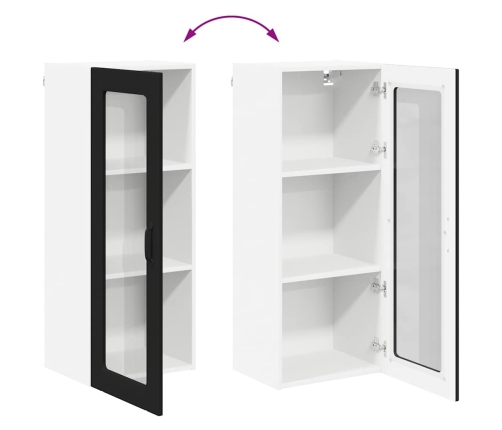 Virtuves Sienas Skapītis Ar Plauktu Melna 40 X 31 X 100 Cm Vidaxl