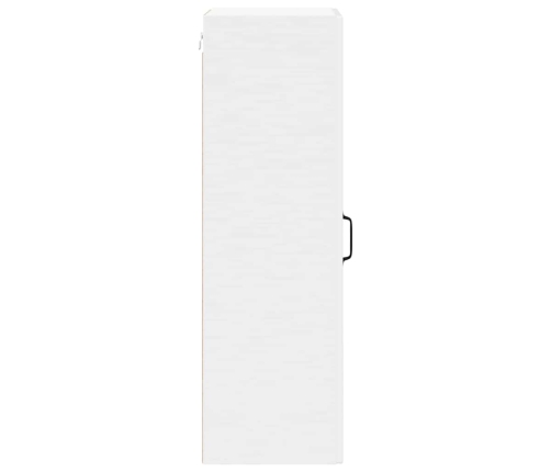 Virtuves Sienas Skapītis Ar Plauktu Augsta Spīduma Baltā Krāsa Vidaxl