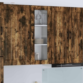 Virtuves Sienas Skapītis Dūmaka Ozols 40 X 31 X 100 Cm Vidaxl