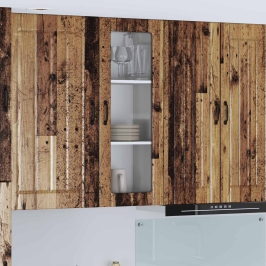 Virtuves Sienas Skapītis Ar Plauktu Vecs Koks 40 X 31 X 100 Cm Vidaxl