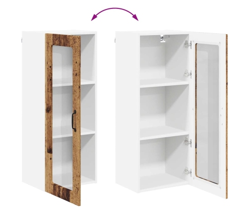 Virtuves Sienas Skapītis Ar Plauktu Vecs Koks 40 X 31 X 100 Cm Vidaxl