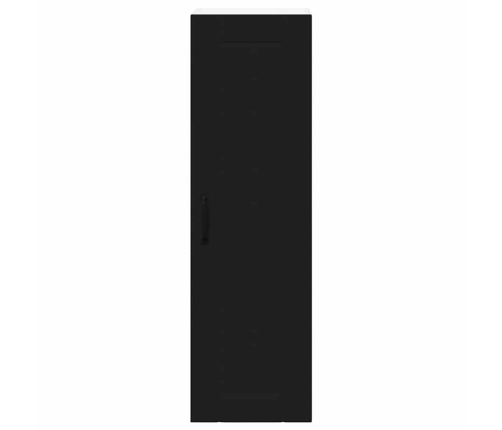 Virtuves Sienas Skapītis Ar Plauktu Melna 30 X 31 X 100 Cm Vidaxl