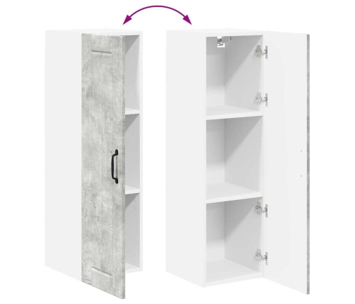 Virtuves Sienas Skapītis Betona Pelēks 30 X 31 X 100 Cm Vidaxl