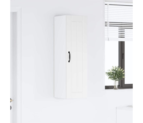 Virtuves Sienas Skapītis Ar Plauktu Augsta Spīduma Baltā Krāsa Vidaxl