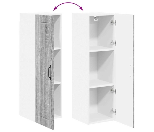 Virtuves Sienas Skapītis Pelēks Sonoma 30 X 31 X 100 Cm Vidaxl