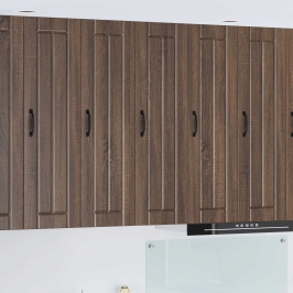 Virtuves Sienas Skapītis Brūns Ozols 30 X 31 X 100 Cm Vidaxl