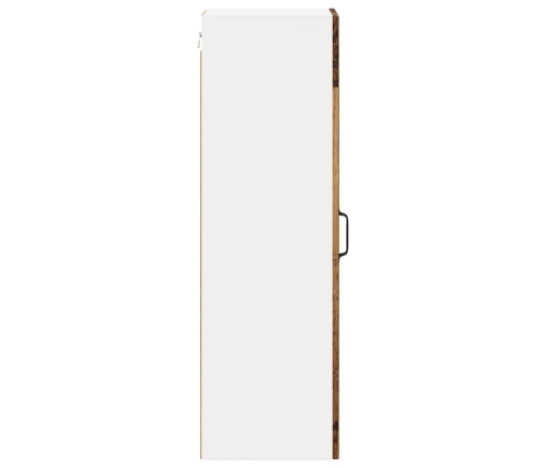 Virtuves Sienas Skapītis Ar Plauktu Vecs Koks 30 X 31 X 100 Cm Vidaxl