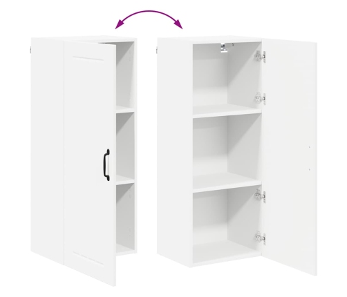 Virtuves Sienas Skapītis Ar Plauktu Balts 40 X 31 X 100 Cm Vidaxl