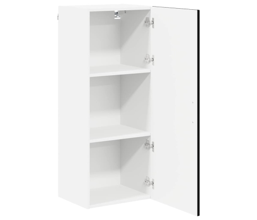 Virtuves Sienas Skapītis Ar Plauktu Melna 40 X 31 X 100 Cm Vidaxl