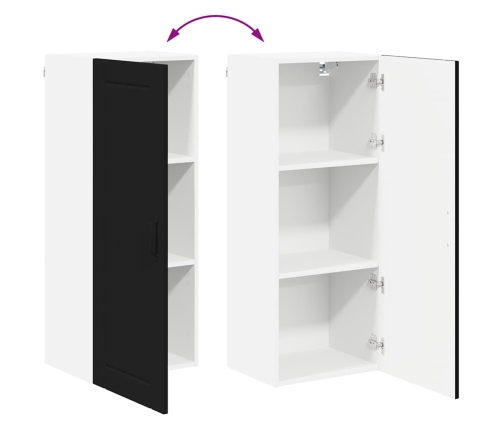 Virtuves Sienas Skapītis Ar Plauktu Melna 40 X 31 X 100 Cm Vidaxl