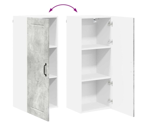 Virtuves Sienas Skapītis Betona Pelēks 40 X 31 X 100 Cm Vidaxl