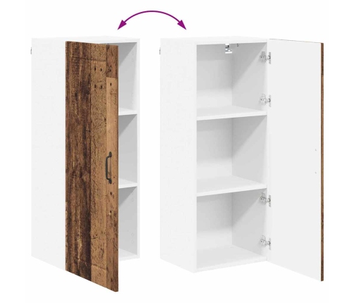 Virtuves Sienas Skapītis Ar Plauktu Vecs Koks 40 X 31 X 100 Cm Vidaxl