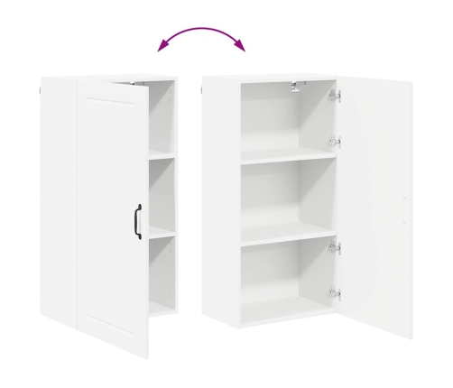Virtuves Sienas Skapītis Ar Plauktu Balts 50 X 31 X 100 Cm Vidaxl