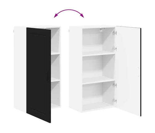 Virtuves Sienas Skapītis Ar Plauktu Melna 50 X 31 X 100 Cm Vidaxl