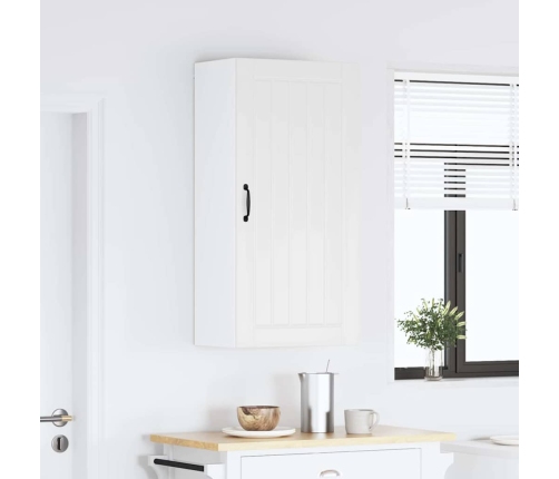 Virtuves Sienas Skapītis Ar Plauktu Augsta Spīduma Baltā Krāsa Vidaxl