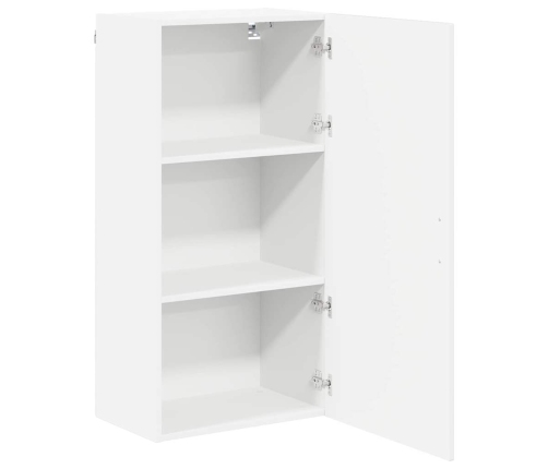 Virtuves Sienas Skapītis Ar Plauktu Augsta Spīduma Baltā Krāsa Vidaxl