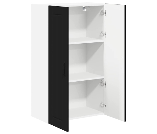 Virtuves Sienas Skapītis Ar Plauktu Melna 60 X 31 X 100 Cm Vidaxl