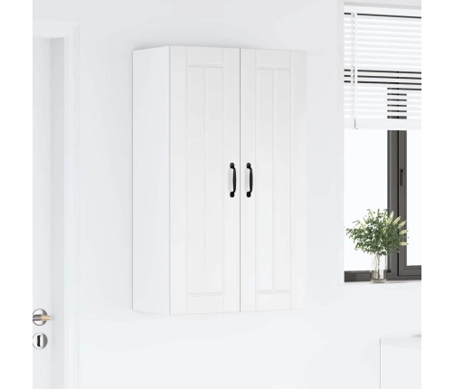 Virtuves Sienas Skapītis Ar Plauktu Augsta Spīduma Baltā Krāsa Vidaxl