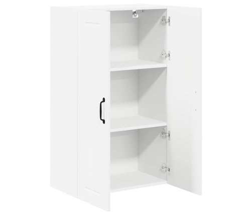 Virtuves Sienas Skapītis Ar Plauktu Augsta Spīduma Baltā Krāsa Vidaxl