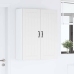 Virtuves Sienas Skapītis Ar Plauktu Balts 80 X 31 X 100 Cm Vidaxl