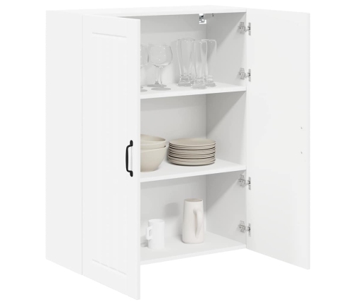 Virtuves Sienas Skapītis Ar Plauktu Balts 80 X 31 X 100 Cm Vidaxl