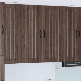 Virtuves Sienas Skapītis Ar Durvīm Brūns Ozols 80 X 31 X 100 Cm Vidaxl