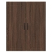 Virtuves Sienas Skapītis Ar Durvīm Brūns Ozols 80 X 31 X 100 Cm Vidaxl