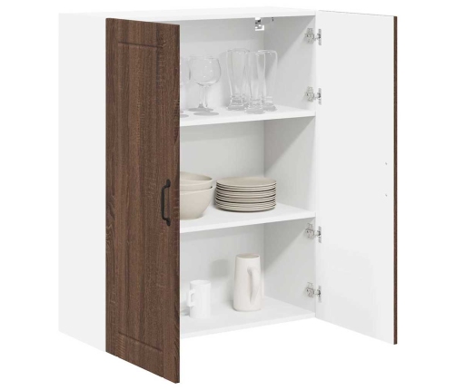 Virtuves Sienas Skapītis Ar Durvīm Brūns Ozols 80 X 31 X 100 Cm Vidaxl