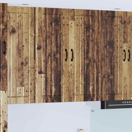 Virtuves Sienas Skapītis Ar Plauktu Vecs Koks 80 X 31 X 100 Cm Vidaxl