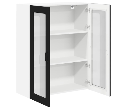 Virtuves Sienas Skapītis Ar Plauktu Melna 80 X 31 X 100 Cm Vidaxl