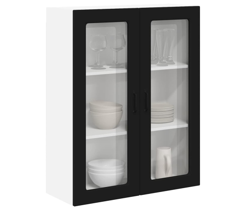 Virtuves Sienas Skapītis Ar Plauktu Melna 80 X 31 X 100 Cm Vidaxl