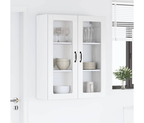 Virtuves Sienas Skapītis Ar Plauktu Augsta Spīduma Baltā Krāsa Vidaxl