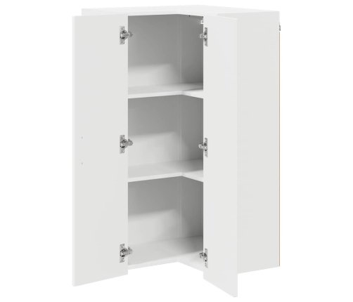 Virtuves Sienas Skapītis Ar Plauktu Balts 57 X 57 X 100 Cm Vidaxl