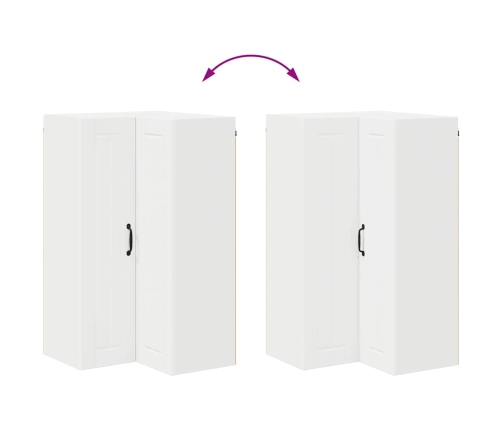 Virtuves Sienas Skapītis Ar Plauktu Balts 57 X 57 X 100 Cm Vidaxl