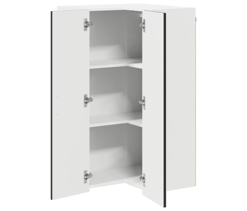 Virtuves Sienas Skapītis Ar Plauktu Melna 57 X 57 X 100 Cm Vidaxl