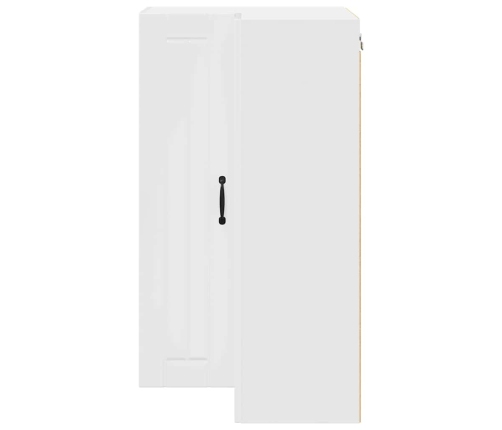 Virtuves Sienas Skapītis Ar Plauktu Augsta Spīduma Baltā Krāsa Vidaxl