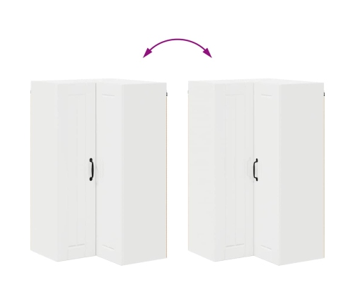 Virtuves Sienas Skapītis Ar Plauktu Augsta Spīduma Baltā Krāsa Vidaxl