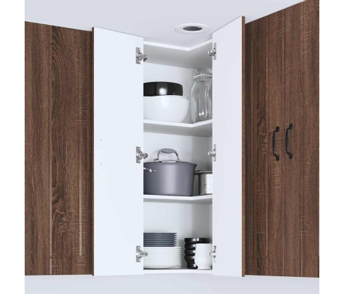 Virtuves Sienas Skapītis Brūns Ozols 57 X 57 X 100 Cm Vidaxl