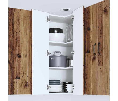 Virtuves Sienas Skapītis Ar Plauktu Vecs Koks 57 X 57 X 100 Cm Vidaxl