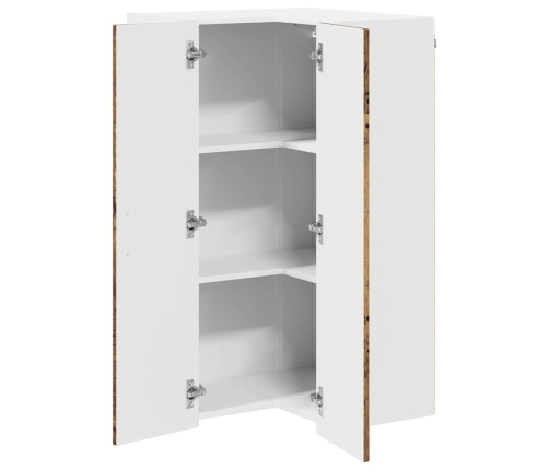 Virtuves Sienas Skapītis Ar Plauktu Vecs Koks 57 X 57 X 100 Cm Vidaxl