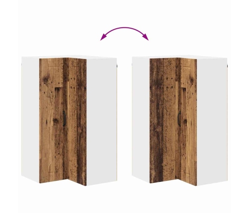 Virtuves Sienas Skapītis Ar Plauktu Vecs Koks 57 X 57 X 100 Cm Vidaxl