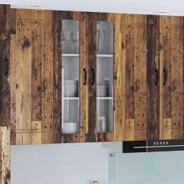 Virtuves Sienas Skapītis Ar Plauktu Vecs Koks 60 X 31 X 100 Cm Vidaxl