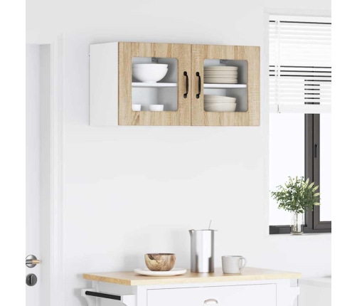 Virtuves Sienas Skapītis 2 Pcs Sonoma Ozols 40 X 31 X 40 Cm Vidaxl