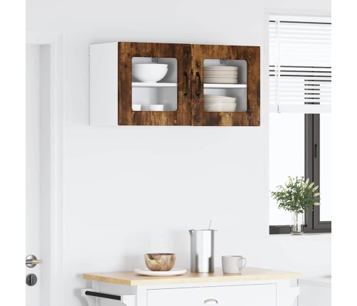 Virtuves Sienas Skapītis 2 Pcs Dūmaka Ozols 40 X 31 X 40 Cm Vidaxl