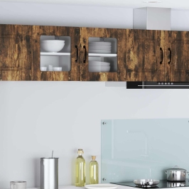 Virtuves Sienas Skapītis 2 Pcs Dūmaka Ozols 40 X 31 X 40 Cm Vidaxl