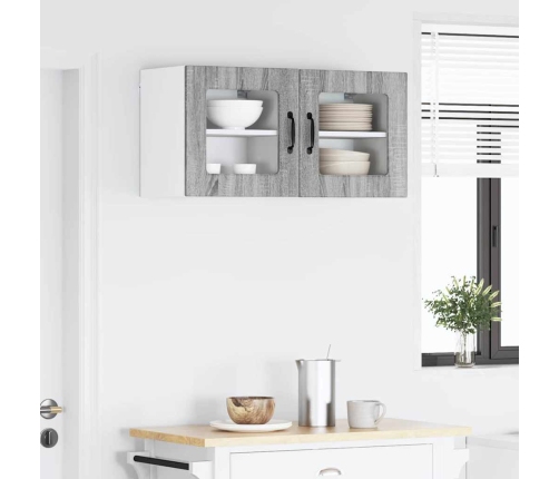 Virtuves Sienas Skapītis 2 Pcs Pelēks Sonoma 40 X 31 X 40 Cm Vidaxl