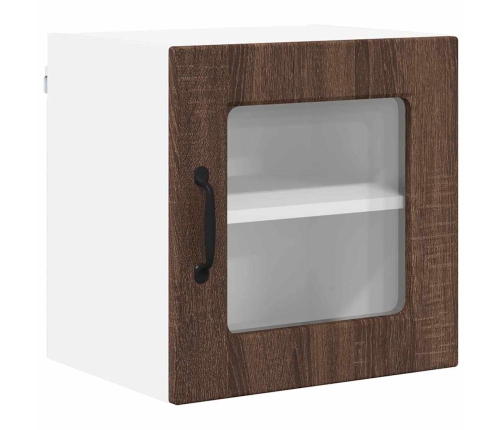 Virtuves Sienas Skapītis Ar Plauktu Brūns Ozols 40 X 31 X 40 Cm Vidaxl