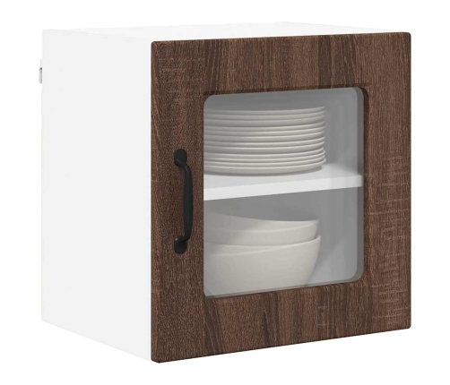 Virtuves Sienas Skapītis 2 Pcs Brūns Ozols 40 X 31 X 40 Cm Vidaxl